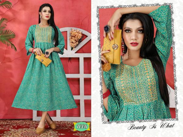 Golden Britt 1 Rayon Wear Rayon Anarkali Kurti Collection